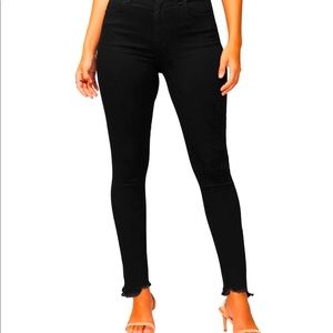 Abercrombie and Fitch black curve high rise skinny jeans